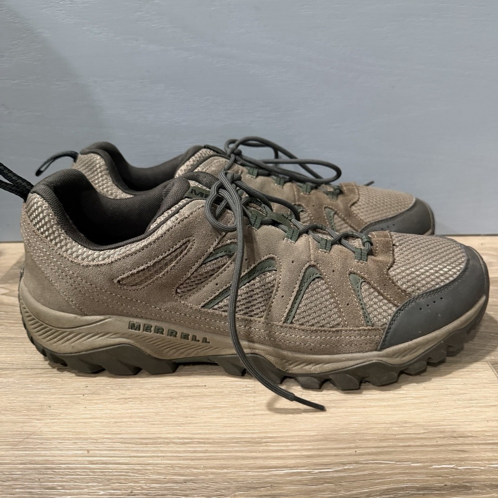 Merrell Oakcreek J035937 Boulder Hiking Shoes Mens Size 15 Brown Sneakers